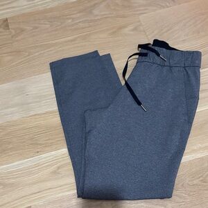 Like new !! Lululemon straight leg dark gray tie waist pants size 4